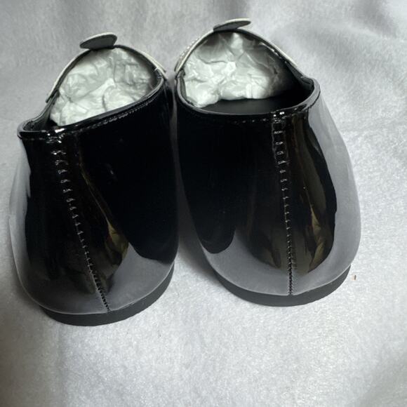 Katy Perry Size 8.5M Evie Daisy Black Patent Leather Flats NIB NEW KP2204 - Picture 6 of 8